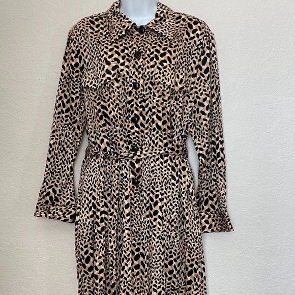 Cheetah Print WHO WHAT WEAR Dress - Picture 1 of 3